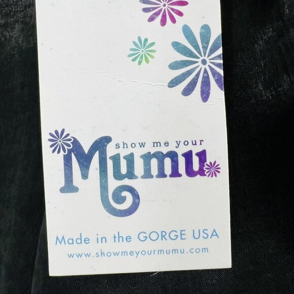 NWT Show Me Your Mumu Women's Winslet Cowl Black Cocktail Party Maxi Dress Small - Picture 10 of 12